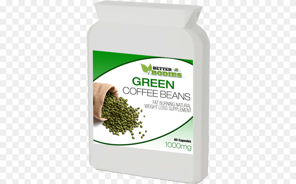 Green Coffee Bean Extract 1000mg Capsules Weight Loss Green Coffee Bean, Food, Produce, Plant, Vegetable Free Png