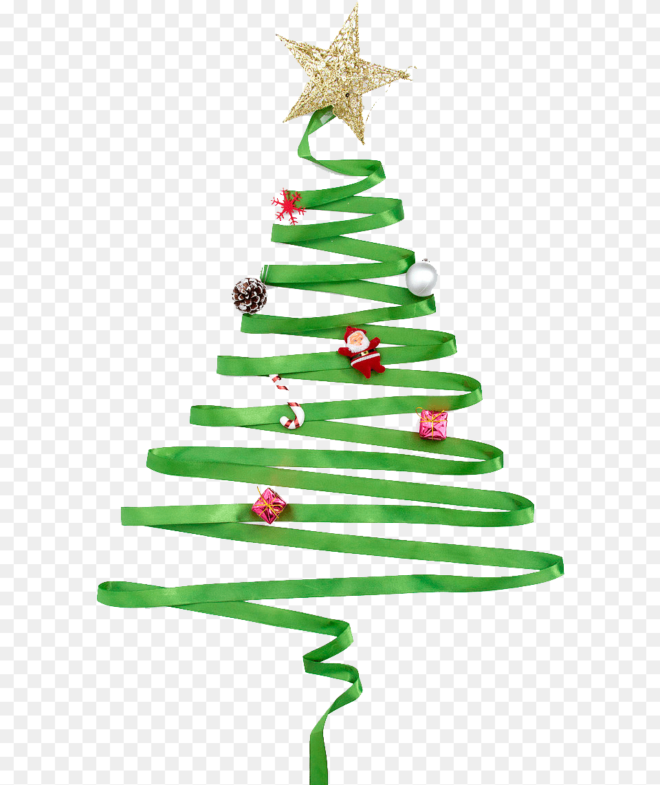 Green Color Pvc Rigid Film For Christmas Tree Leaves Ribbon Green Christmas Tree, Christmas Decorations, Festival, Accessories Free Transparent Png