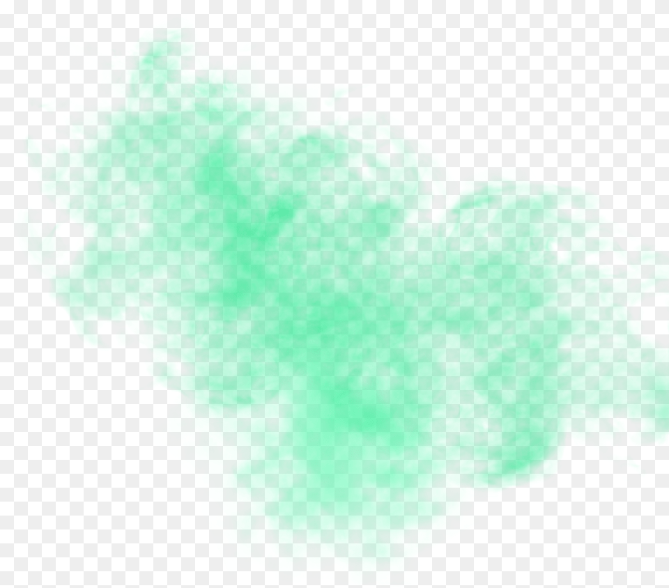 Green Colored Smoke Fog Watercolor Paint, Person Png Image