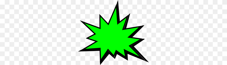 Green Comic Pow Clip Arts For Web, Leaf, Plant, Star Symbol, Symbol Free Png