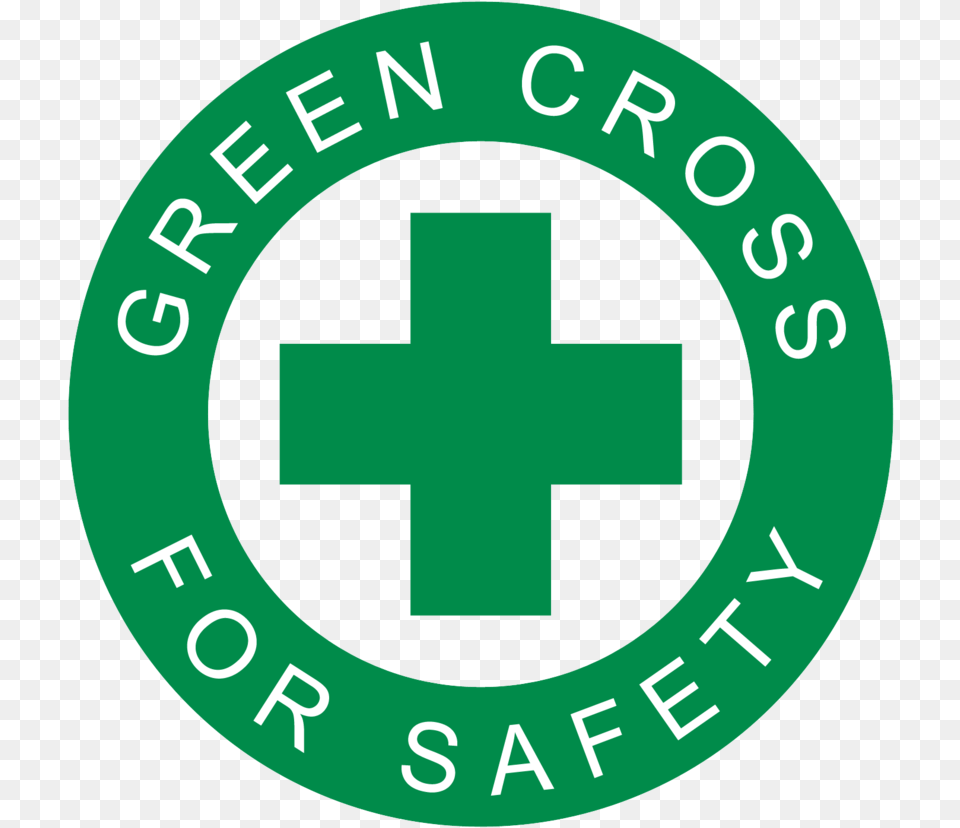Green Cross For Safety Logo Green Cross, First Aid, Symbol, Red Cross Png