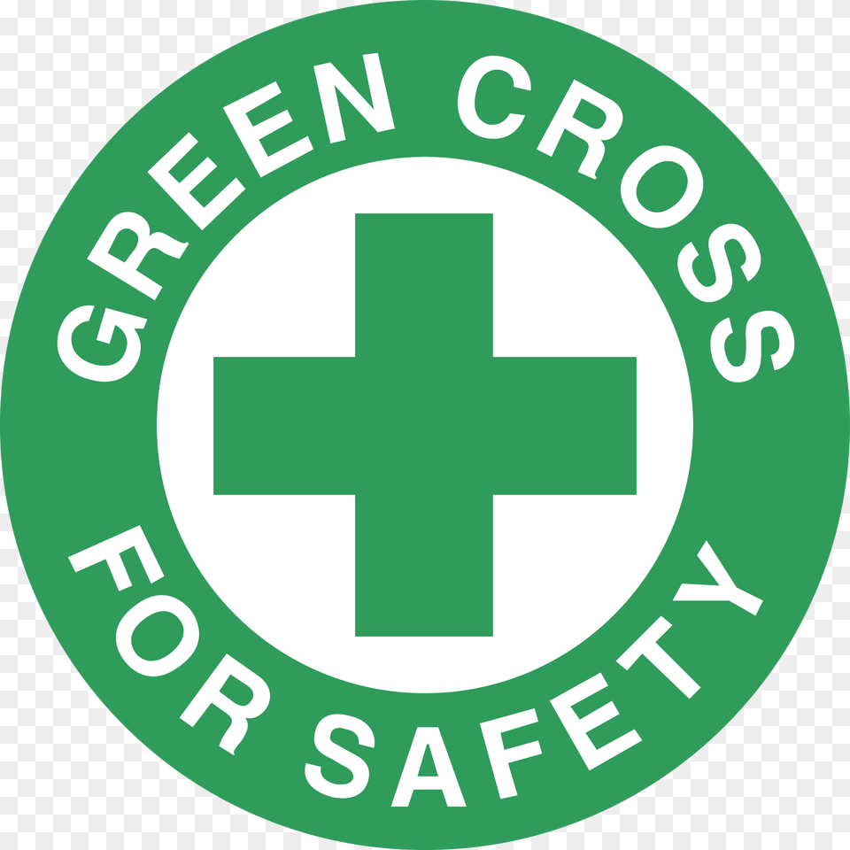 Green Cross For Safety Logo Transparent Green Cross For Safety Logo, First Aid, Symbol, Red Cross Png