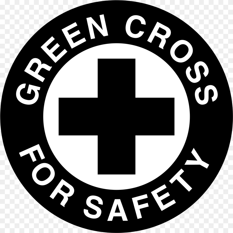 Green Cross For Safety Logo Transparent Logo Safety First Vector, Symbol, First Aid, Red Cross, Disk Free Png