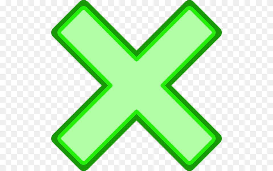 Green Cross Mark Clip Art, Symbol, Blackboard Png Image