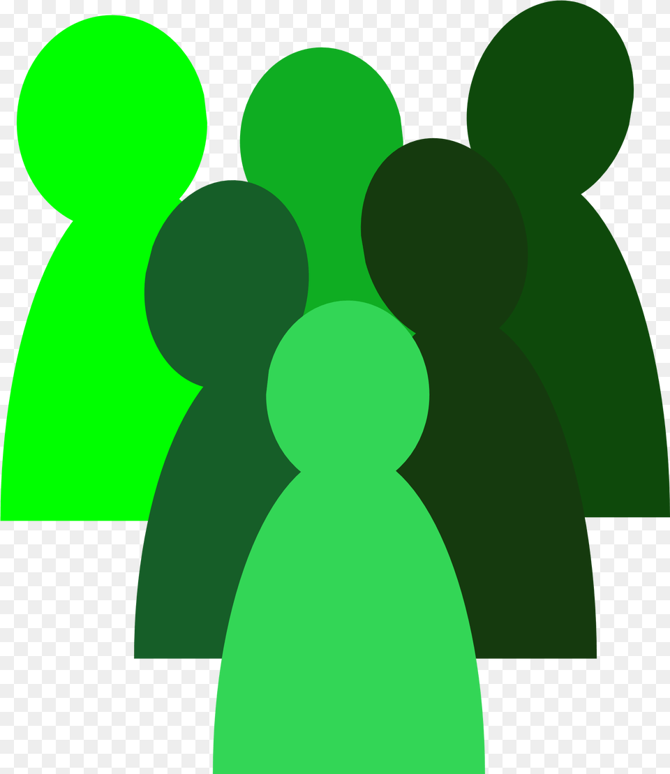 Green Crowd Icon Group Of People Icon Green, Person Free Png