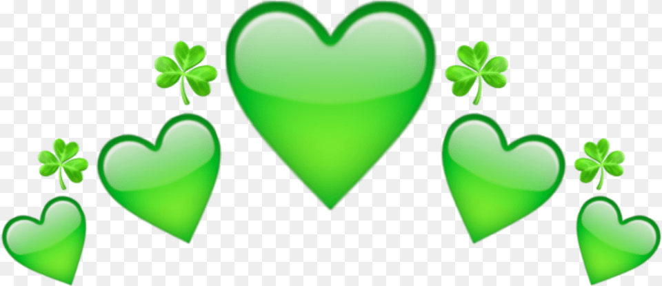 Green Crown Heart Emoji Corona Verde Corazon Green Heart Crown, Accessories, Gemstone, Jewelry Free Transparent Png