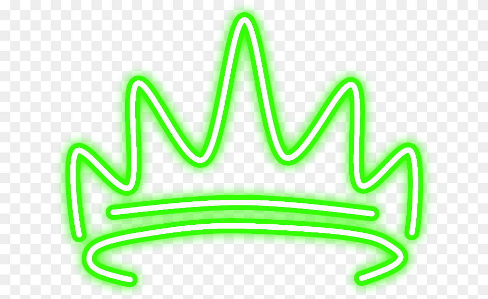 Green Crown Neon, Light, Dynamite, Weapon Png Image