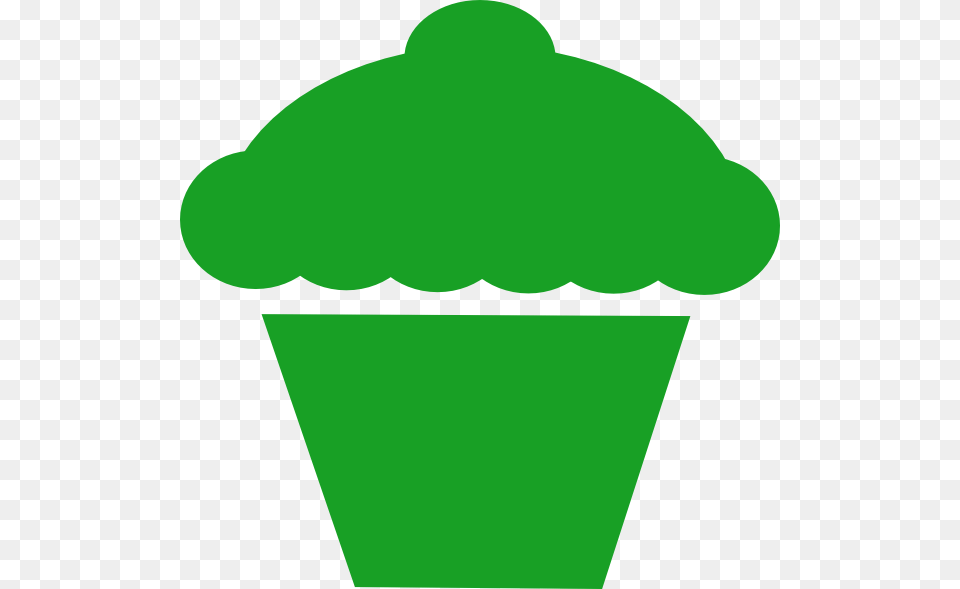 Green Cupcake Large Size Free Png Download