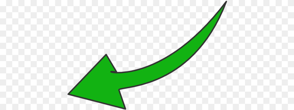 Green Curved Arrow U0026 Arrowpng Transparent Green Curved Arrow, Weapon, Arrowhead, Symbol Free Png Download