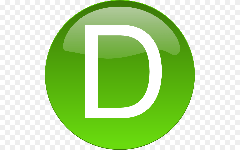 Green D Clip Art, Number, Symbol, Text, Disk Free Png