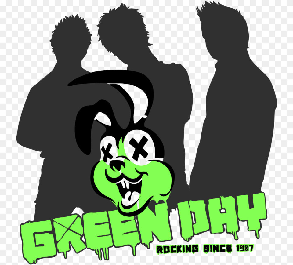 Green Day By Yokoshimashizuka Zp Green Day, Person, Logo, Symbol, Head Png Image