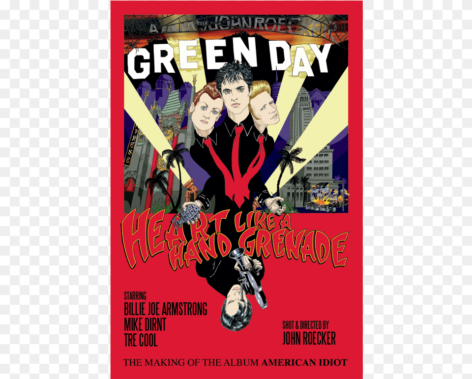 Green Day Heart Like A Hand Grenade, Advertisement, Poster, Book, Comics Free Png