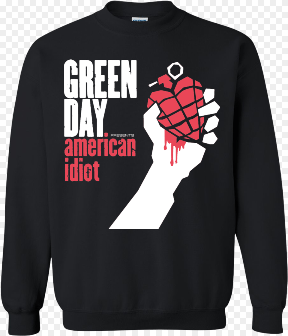 Green Day Sweater Heart In Hand Album Cover, Clothing, Knitwear, Sweatshirt, T-shirt Free Transparent Png