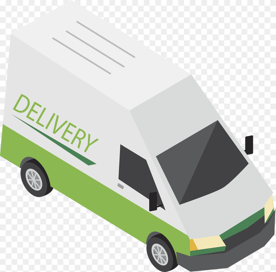 Green Delivery Car, Moving Van, Transportation, Van, Vehicle Png