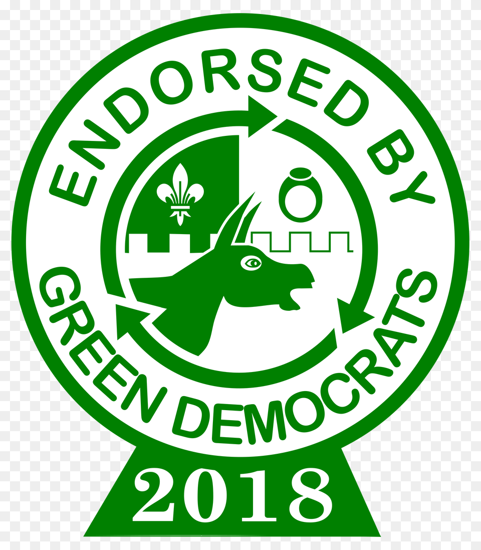 Green Dems Endorsement High Res Color, Logo, Symbol, Animal, Cattle Free Png Download