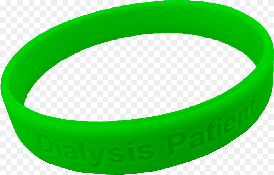 Green Dialysis Alert Wristband Bangle, Accessories, Bracelet, Jewelry Free Png