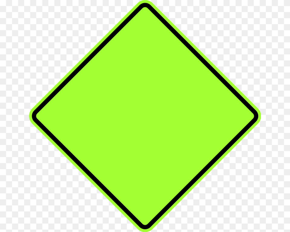 Green Diamond Clip Art, Sign, Symbol, Road Sign, Blackboard Png Image