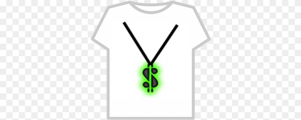 Green Dollar Logo Glow Neclace Roblox T Shirt Hacker Roblox, Clothing, T-shirt, Accessories, Jewelry Free Png