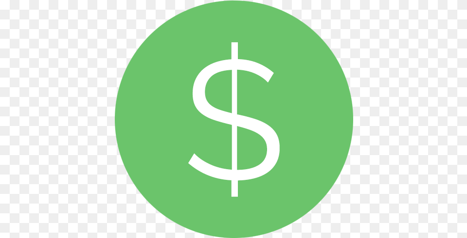 Green Dollar Photo Money Control, Logo, Symbol, Disk Free Transparent Png