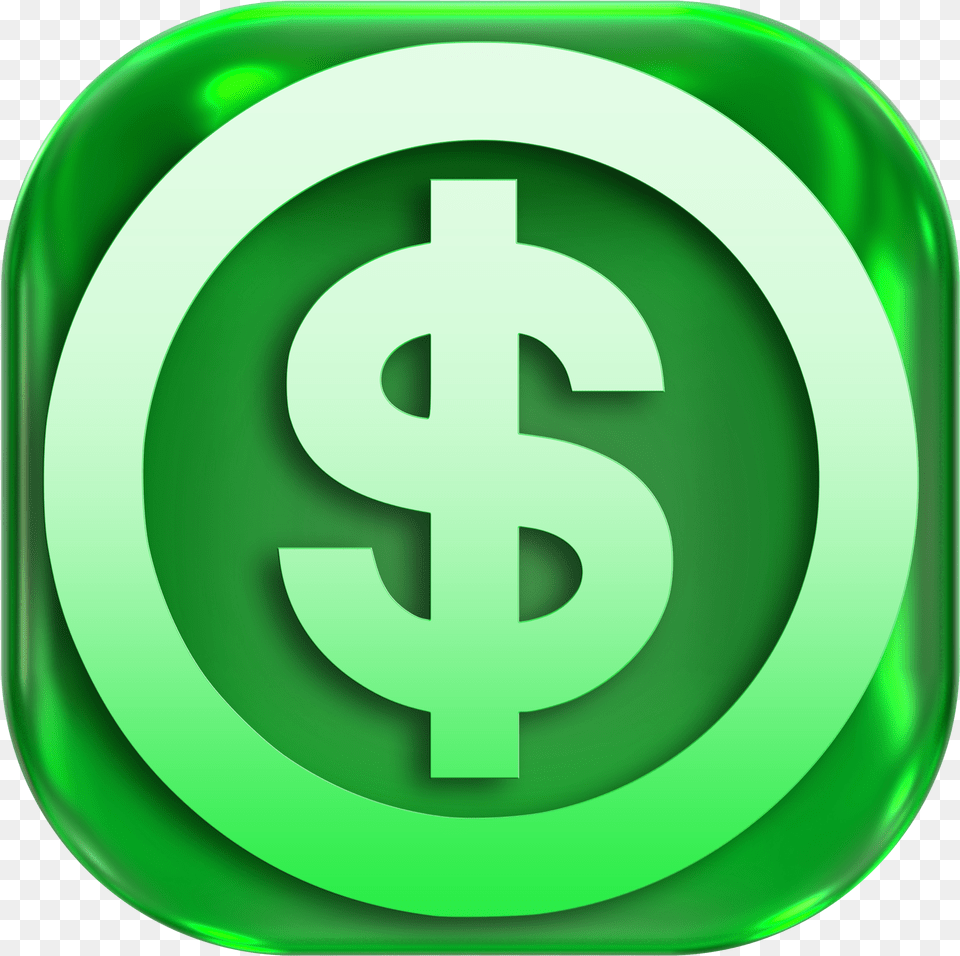 Green Dollar Pic Logo Dollar, Bottle Free Png Download
