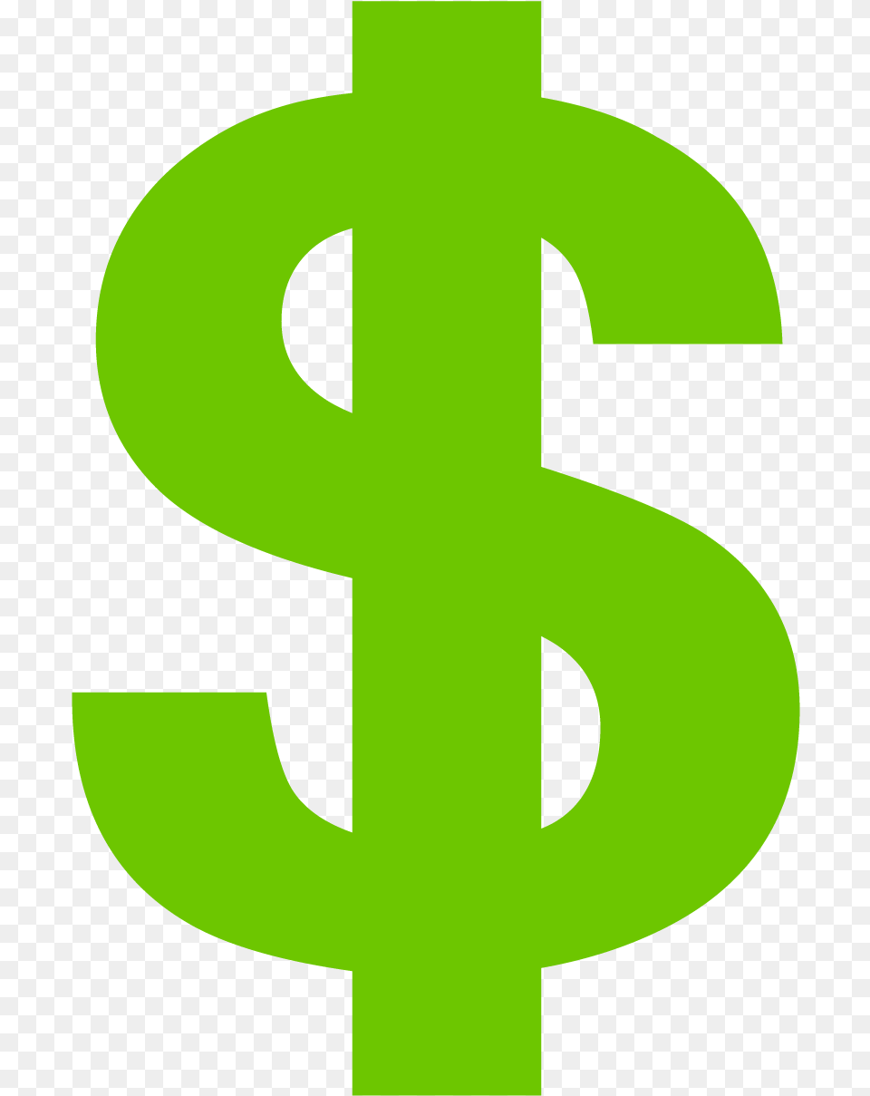 Green Dollar Sign, Symbol, Text, Number Free Transparent Png