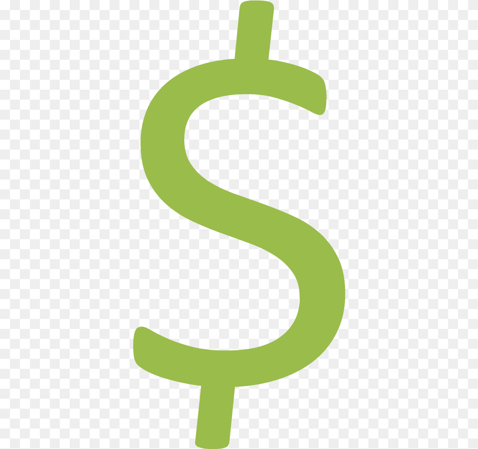 Green Dollar Sign Icon Calligraphy, Symbol, Text Free Transparent Png