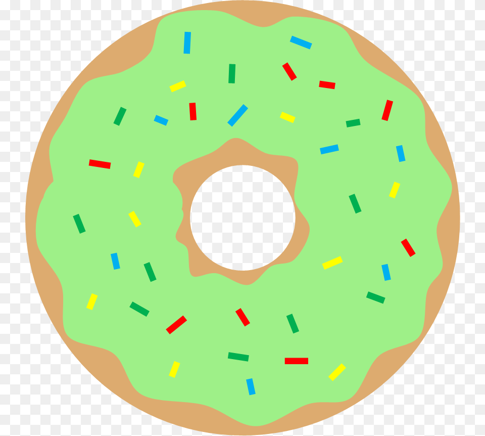 Green Donut Clip Art, Food, Sweets, Disk Free Transparent Png