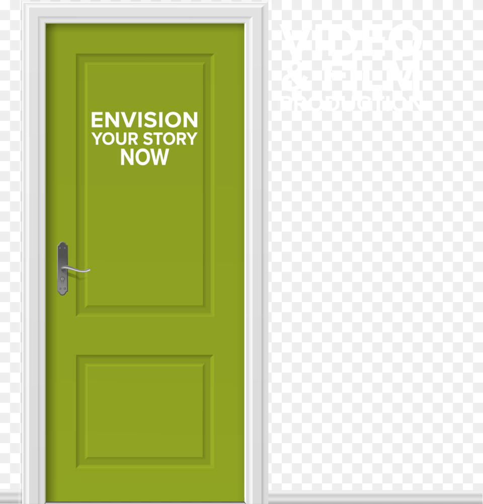 Green Door White Text, Advertisement, Poster Png