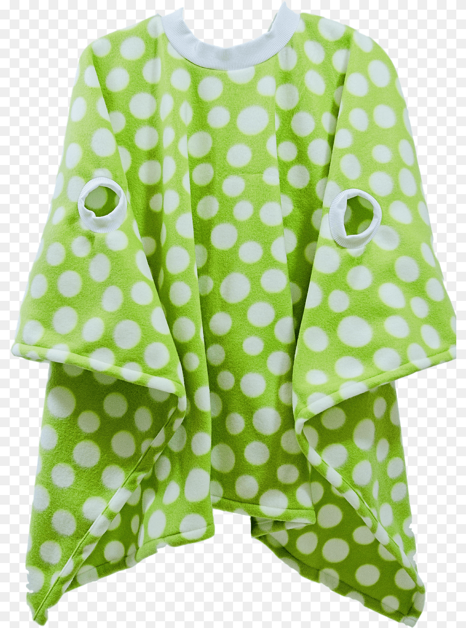 Green Dot Fleece Polka Dot, Pattern, Fashion, Blouse, Clothing Png Image