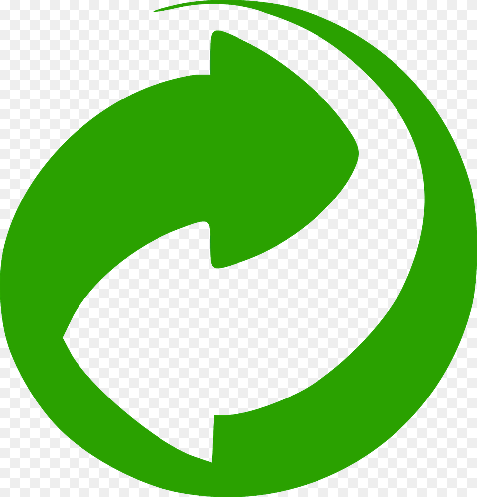 Green Dot Logo Recycling Packaging Material, Recycling Symbol, Symbol Free Png Download
