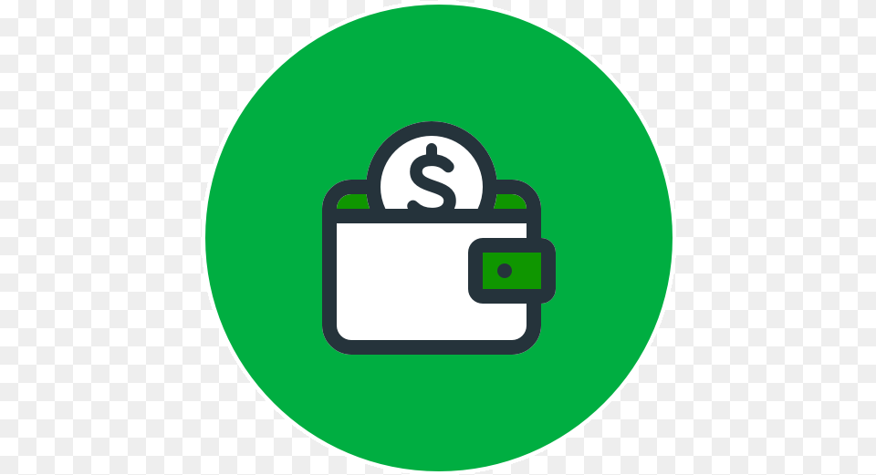 Green Dot Mobile Payments Green Apple Wallet Icon, Bag, Disk Free Png