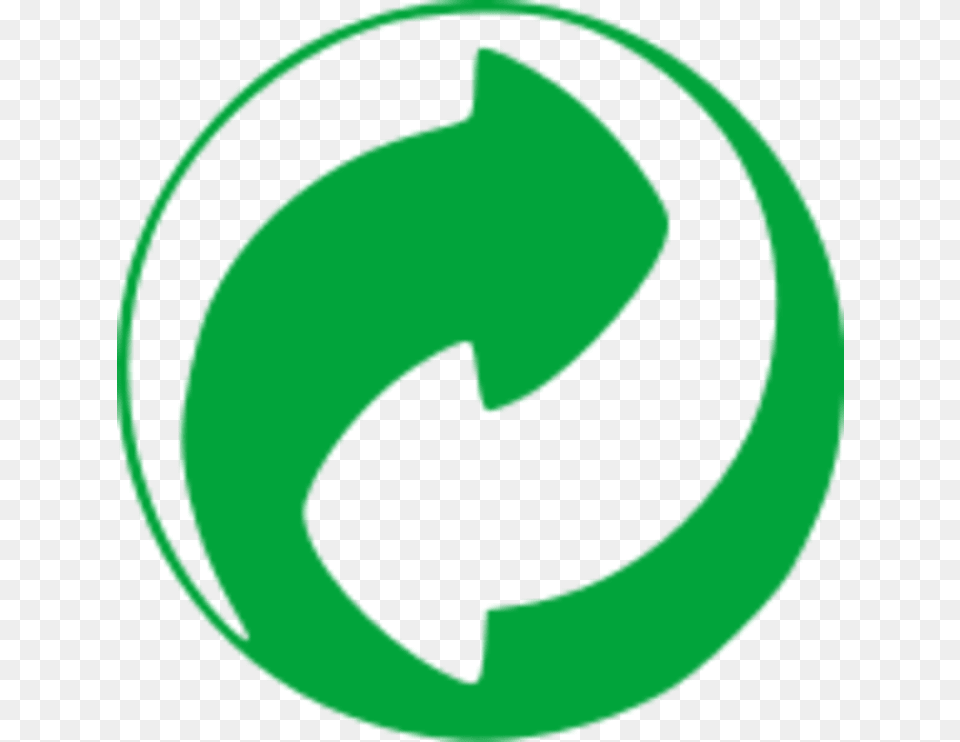 Green Dot Symbol, Recycling Symbol Png Image