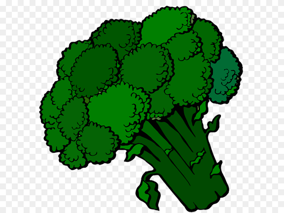 Green Down Icon Sign, Broccoli, Food, Plant, Produce Png