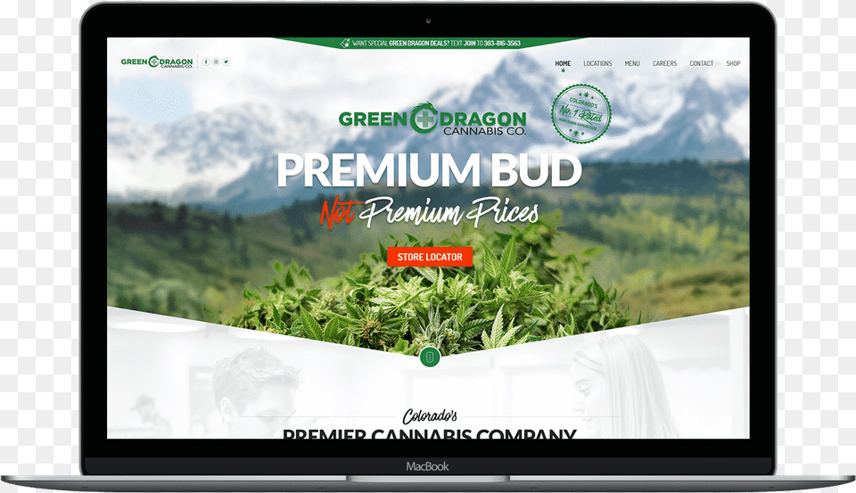 Green Dragon Cannabis Company Operates 10 Locations Flat Panel Display, Herbal, Plant, Herbs, Grass Free Png Download
