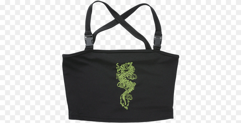 Green Dragon Crop Top Black U2013 Model Gurus Inc Crop Top, Accessories, Bag, Handbag, Purse Png Image