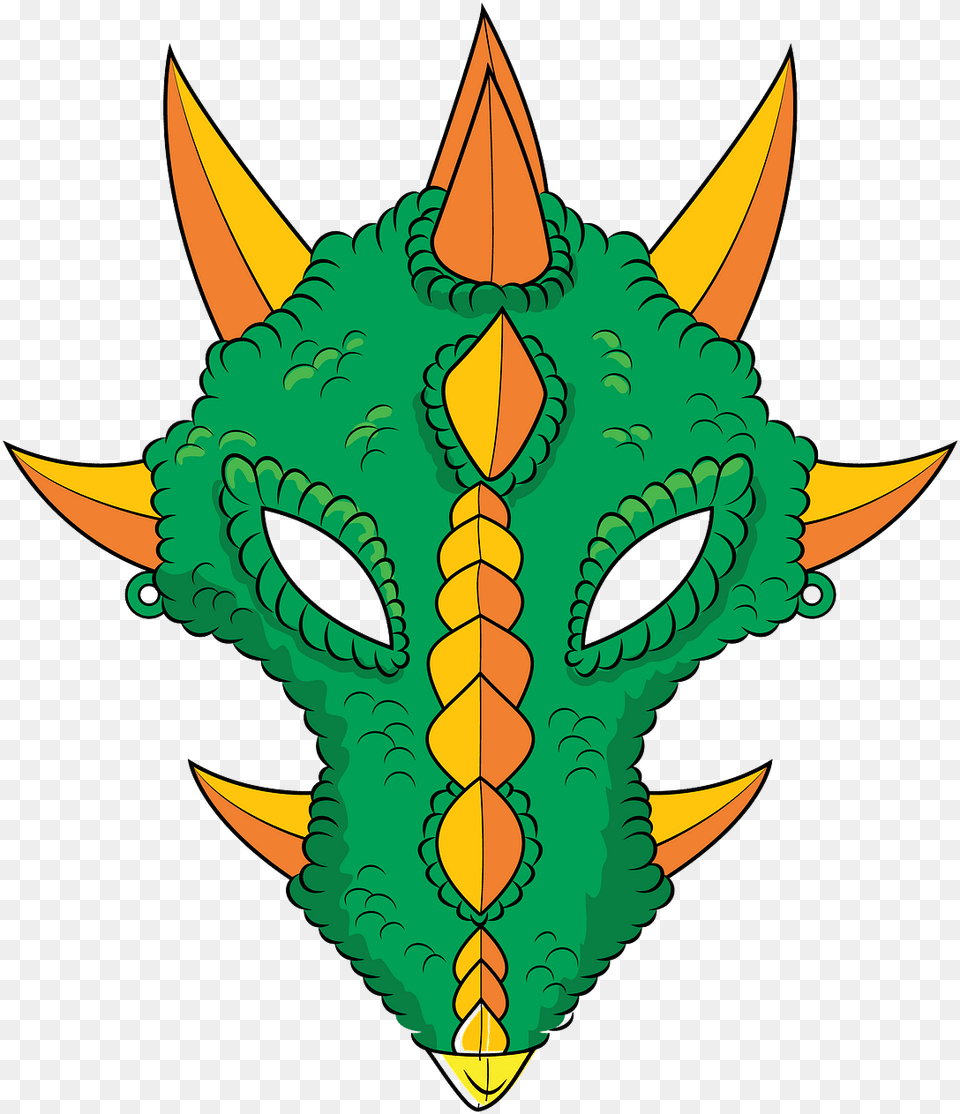 Green Dragon Mask Clipart, Animal, Fish, Sea Life, Shark Free Png