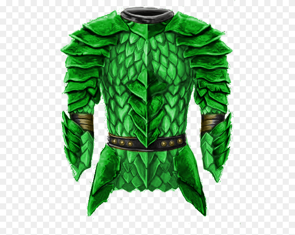 Green Dragon Scale Armor, Blouse, Clothing Png
