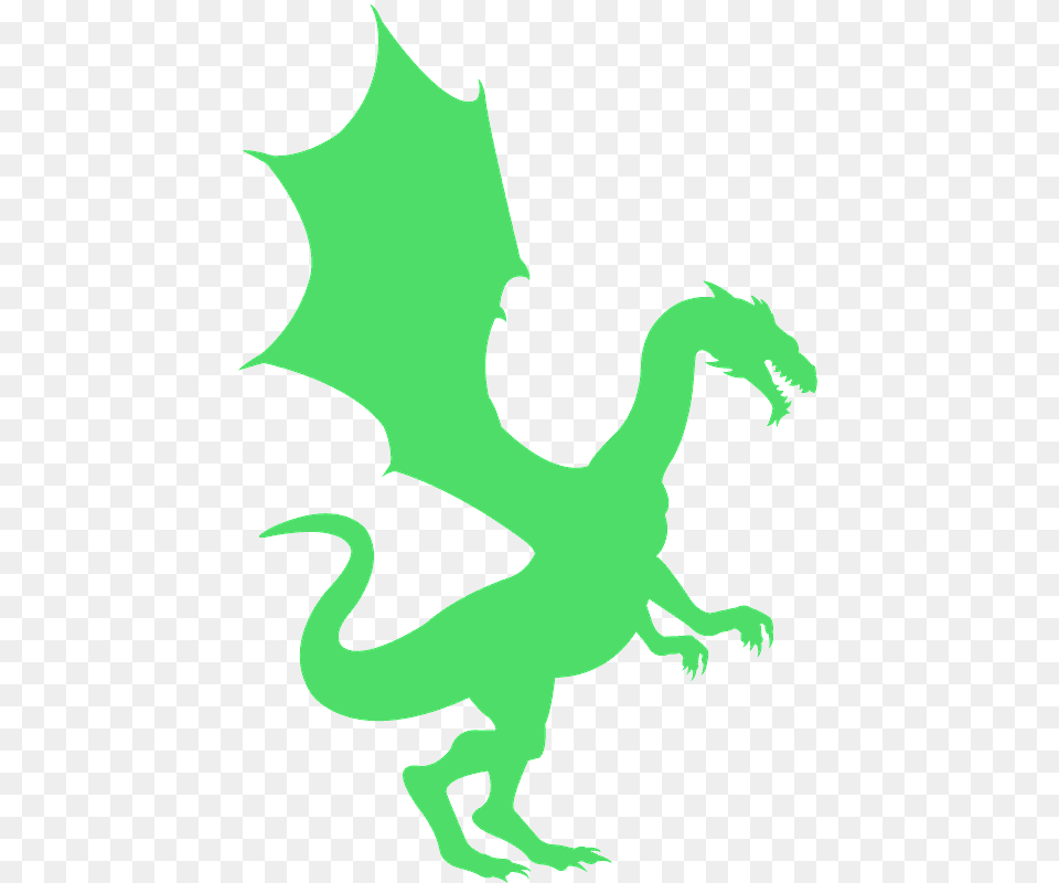 Green Dragon Silhouette Clipart, Animal, Kangaroo, Mammal Free Png