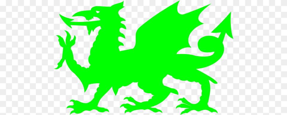 Green Dragon Silhouette Green Welsh Dragon, Person Free Png