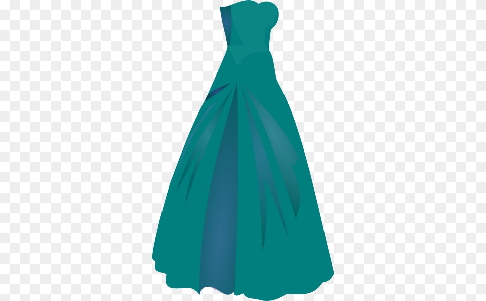 Green Dress Princess Clip Art, Clothing, Evening Dress, Fashion, Formal Wear Free Png