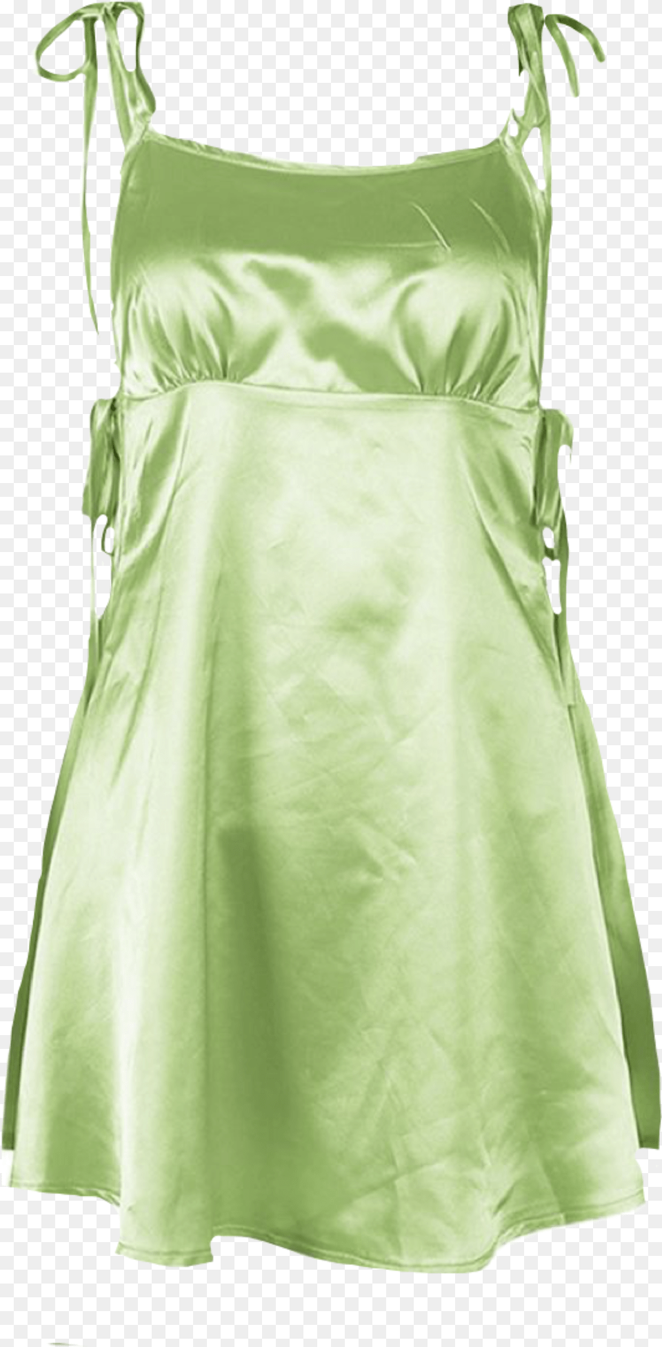 Green Dress Silk Freetoedit Sticker Dress, Clothing, Evening Dress, Formal Wear, Skirt Free Png