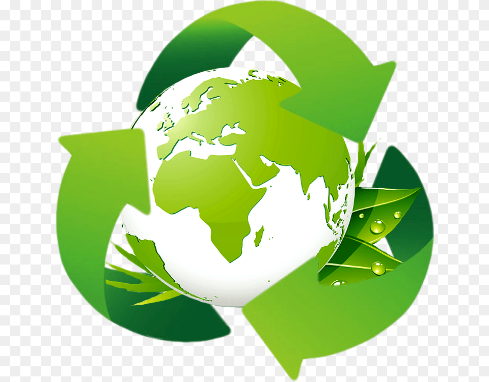 Green Earth, Recycling Symbol, Symbol Free Png