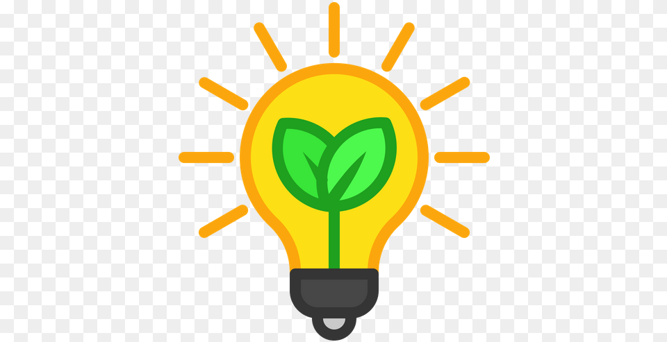Green Electricity Colored Outline Icon Available In Energy Save Icon, Light, Lightbulb, Ammunition, Grenade Free Transparent Png