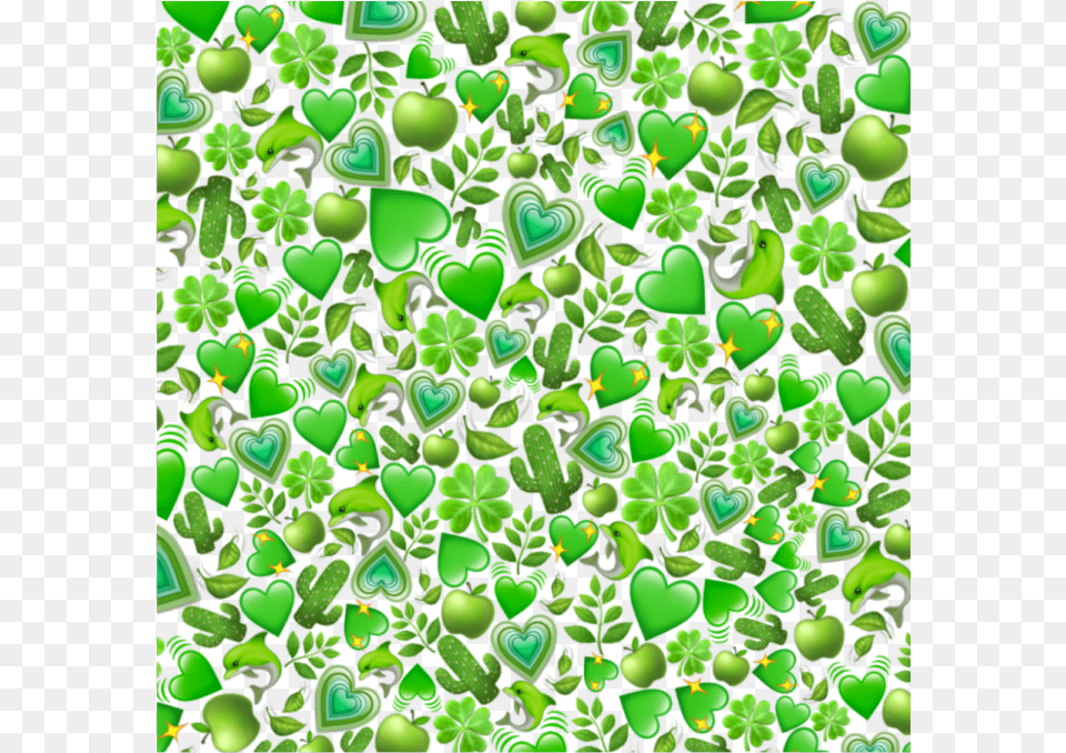 Green Emoji Background Stickers Freetoedit Fon Iz Smajlikov, Pattern, Accessories, Plant, Outdoors Free Png Download