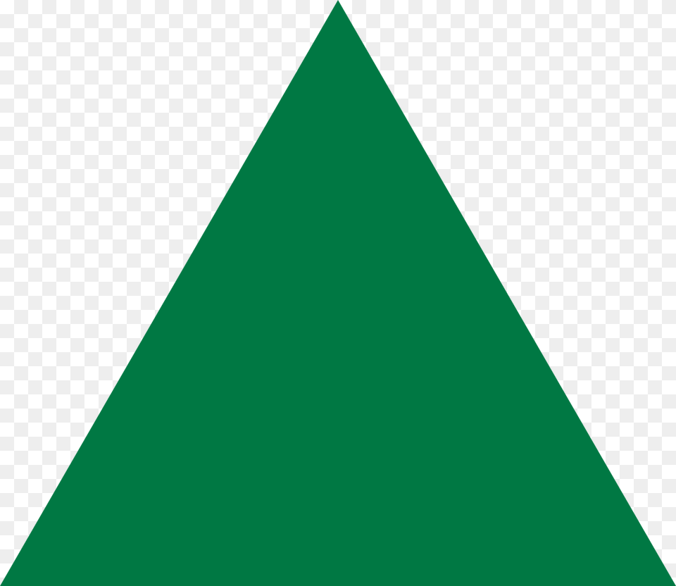 Green Equilateral Triangle Point Up Free Png Download
