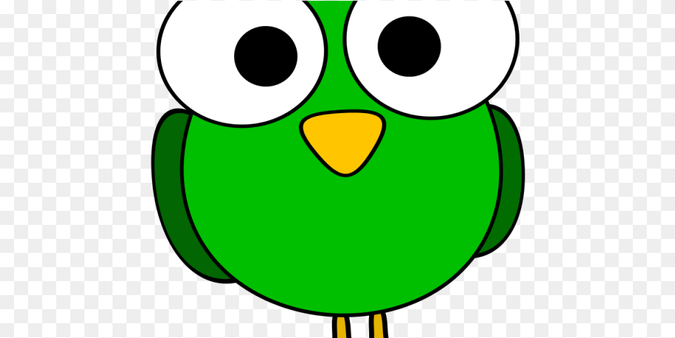 Green Eyes Clipart Large Eye Cute Green Bird Cartoon, Astronomy, Moon, Nature, Night Free Png