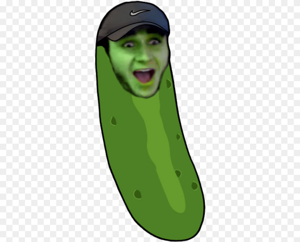 Green Face Head Headgear Pickle Rick, Adult, Person, Man, Male Free Transparent Png