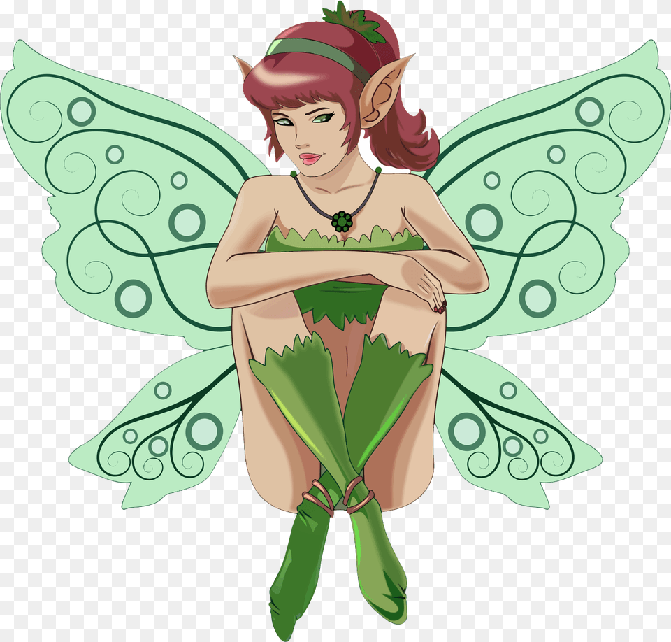 Green Fairies Cliparts Green Fairy Clip Art, Plant, Elf, Leaf, Adult Free Transparent Png