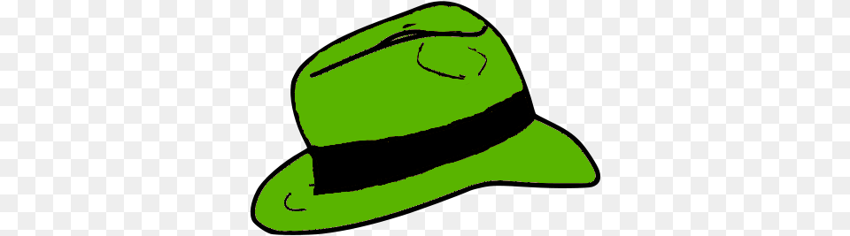 Green Fedora Hat, Clothing, Sun Hat, Cowboy Hat, Person Png Image