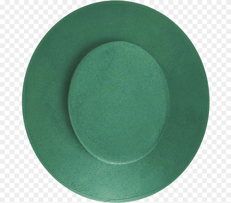Green Fedora Sun Hat Plate, Saucer, Pottery, Porcelain, Meal Free Png Download